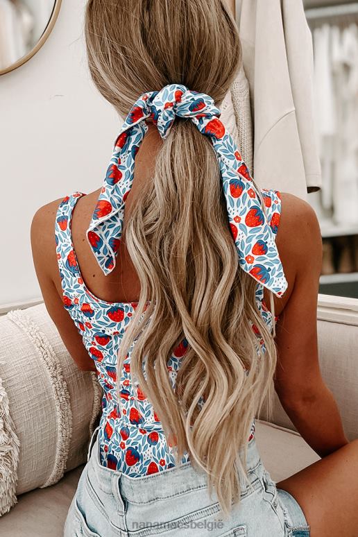 aardbei originele bedrukte haar- of hondenbandana NanaMacs HPTT1550