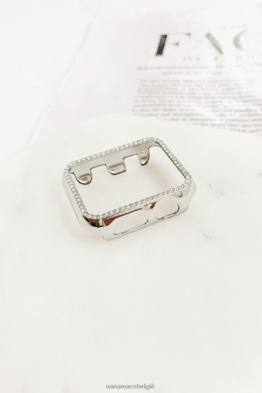 zilver het brengen van de bling strass Apple Watch-kast NanaMacs HPTT4572