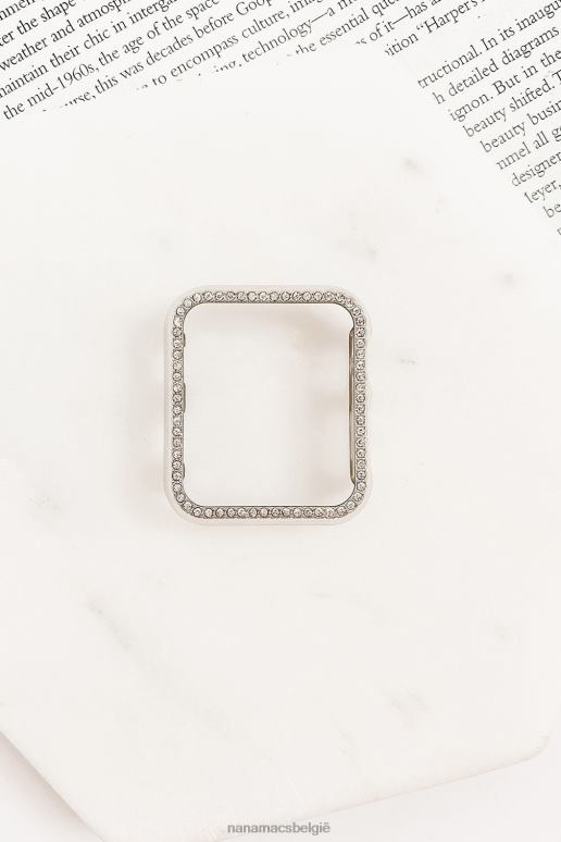 zilver het brengen van de bling strass Apple Watch-kast NanaMacs HPTT4572