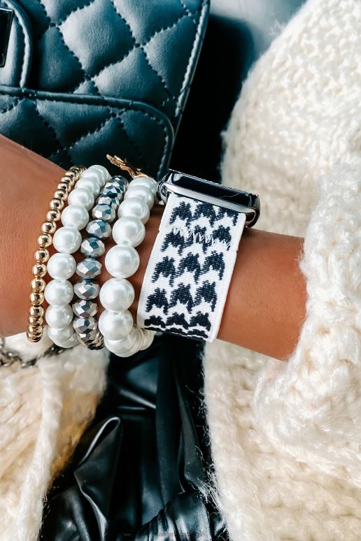 zwart het brengen van de bling strass Apple Watch-kast NanaMacs HPTT4574