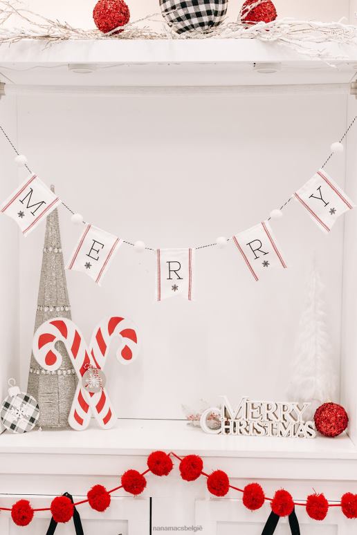 zwart wit vrolijke banner pom string slinger NanaMacs HPTT4550