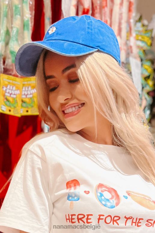 Koninklijk mijn kleine bloem madeliefje geborduurde baseballpet NanaMacs HPTT4485