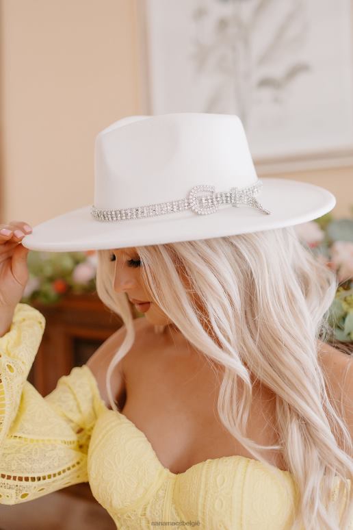 ivoor yee-haws hell-nahs brede rand met strass riem en riem NanaMacs HPTT4477