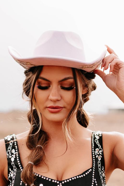 paars star bezaaid line-up strass star cowboyhoed NanaMacs HPTT4473