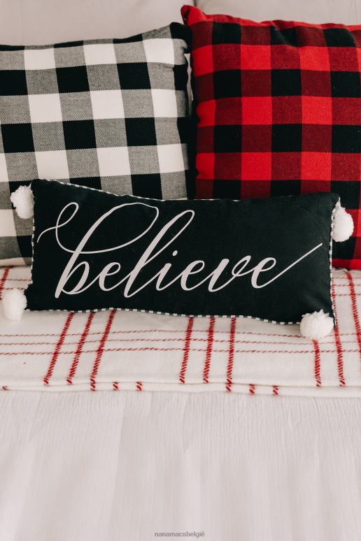 wit Zwart geloof pom pom kussen gooien NanaMacs HPTT4543