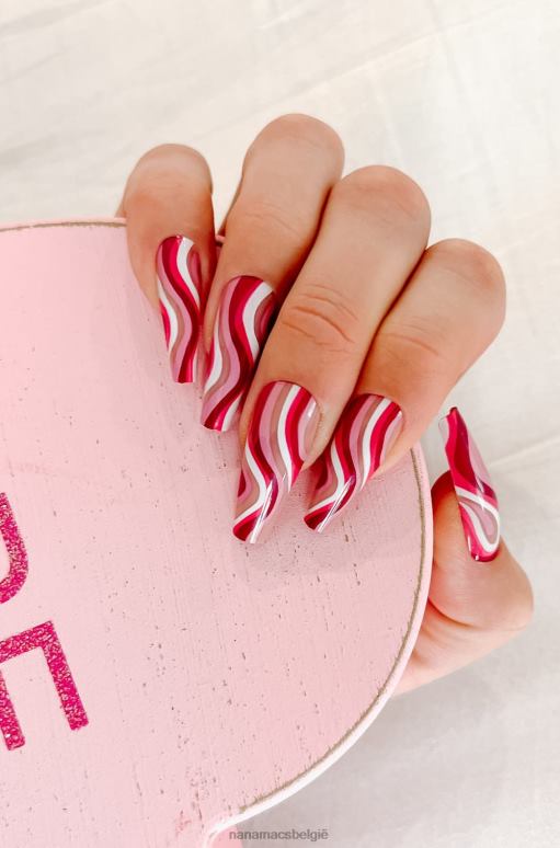 naakt/multi klauwt een minuut kunstnagelset uit NanaMacs HPTT4535