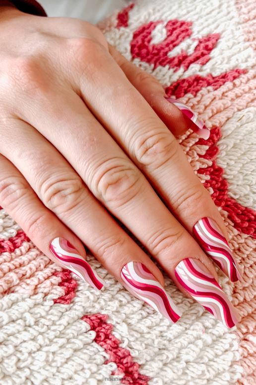 naakt/multi klauwt een minuut kunstnagelset uit NanaMacs HPTT4535