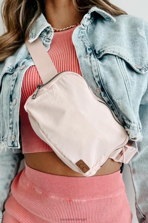 bleek koraal mijn gewone routine nylon heuptas NanaMacs HPTT4492