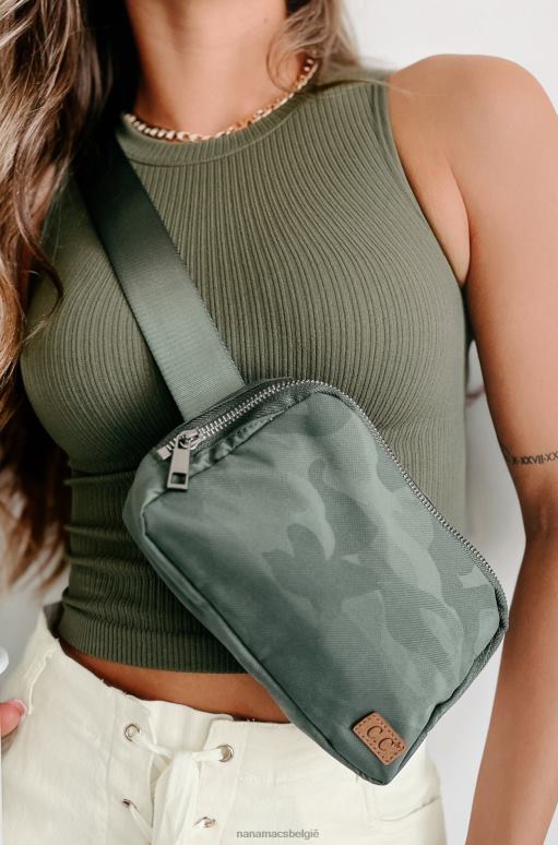 olijf life's adventure heuptas met camouflageprint NanaMacs HPTT4489