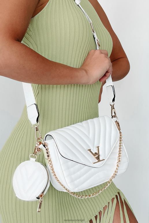 wit citytrips schoudertas van imitatieleer met muntzakje NanaMacs HPTT4487