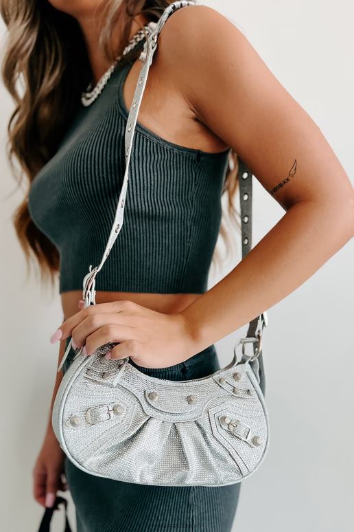 zilveren glitters eindelijk beroemde strass portemonnee NanaMacs HPTT4516