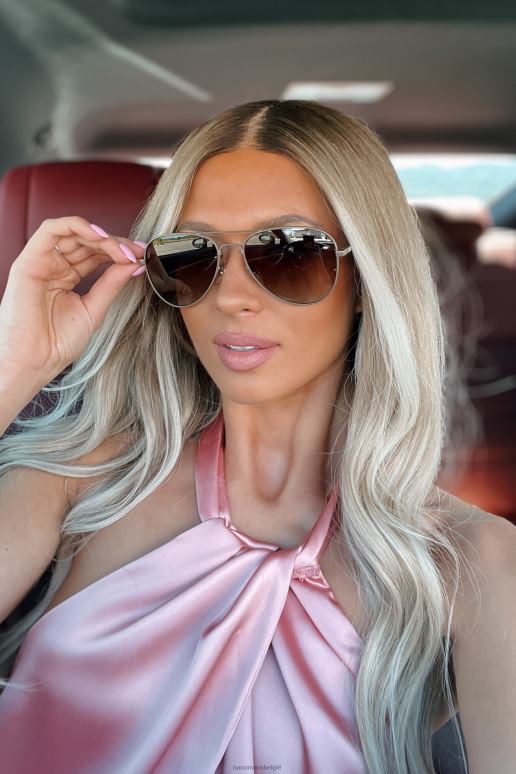 bruin neem het mee naar de lucht gepolariseerde pilotenzonnebril NanaMacs HPTT3552