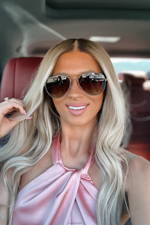 bruin neem het mee naar de lucht gepolariseerde pilotenzonnebril NanaMacs HPTT3552