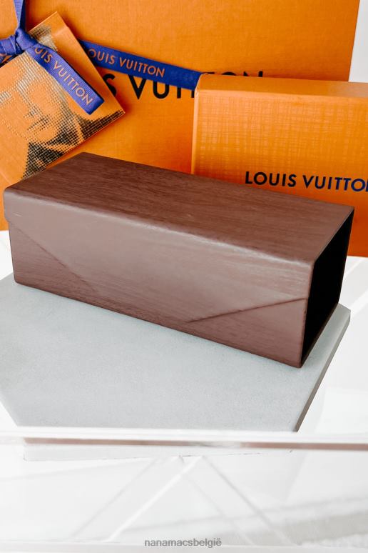 donker hout magnetische zonnebrilhouder van imitatiehout NanaMacs HPTT4447