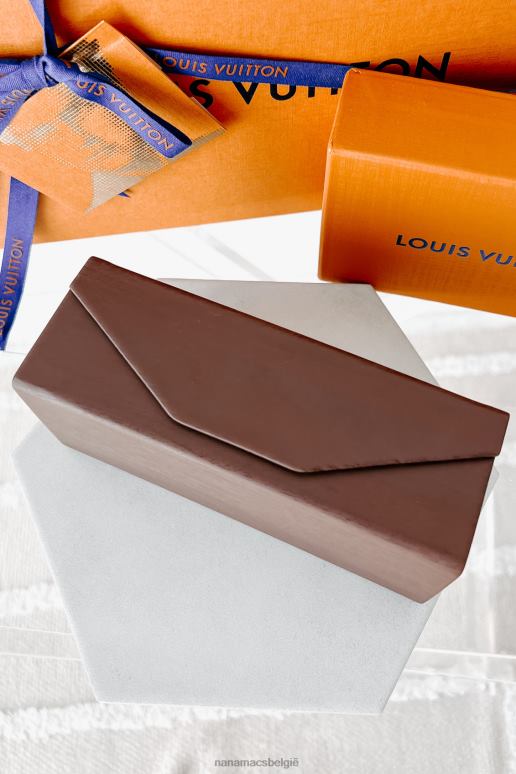 donker hout magnetische zonnebrilhouder van imitatiehout NanaMacs HPTT4447