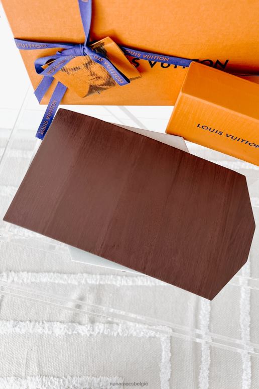 donker hout magnetische zonnebrilhouder van imitatiehout NanaMacs HPTT4447