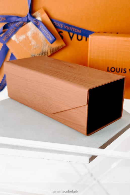 gemiddeld hout magnetische zonnebrilhouder van imitatiehout NanaMacs HPTT4446