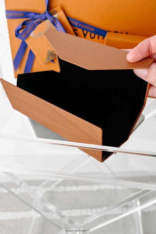 gemiddeld hout magnetische zonnebrilhouder van imitatiehout NanaMacs HPTT4446