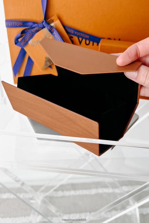 gemiddeld hout magnetische zonnebrilhouder van imitatiehout NanaMacs HPTT4446