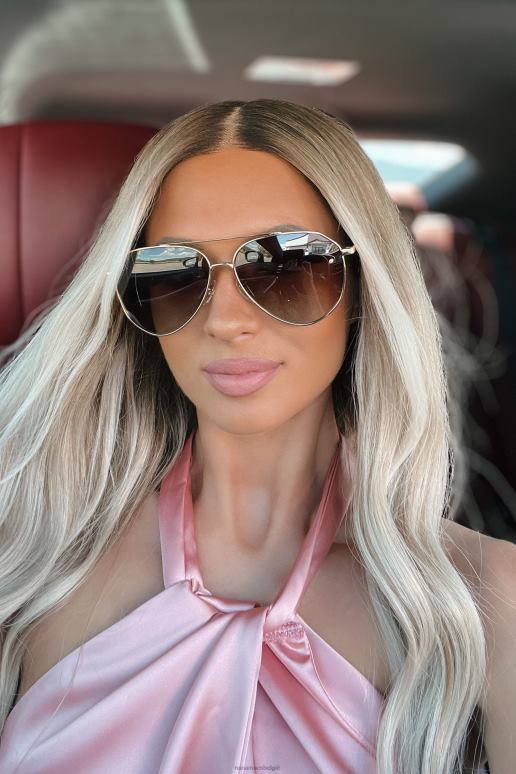 goud bruin ready to ride gepolariseerde pilotenzonnebril NanaMacs HPTT3560