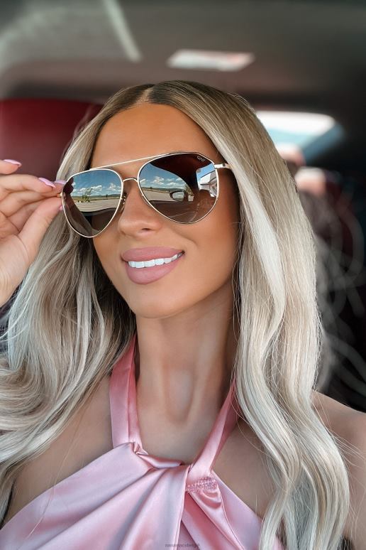 goud bruin ready to ride gepolariseerde pilotenzonnebril NanaMacs HPTT3560