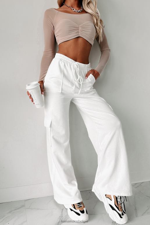 gebroken wit geen plannen vandaag cargo lounge broek NanaMacs HPTT3023