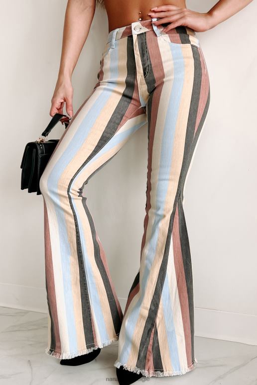 gele multi meng nooit in gestreepte klokbodems NanaMacs HPTT3064