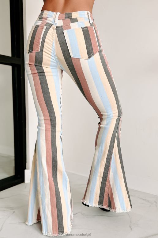 gele multi meng nooit in gestreepte klokbodems NanaMacs HPTT3064