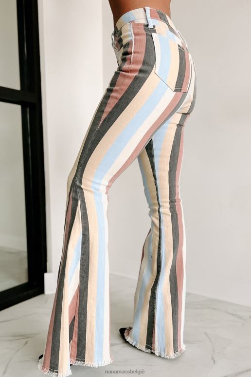 gele multi meng nooit in gestreepte klokbodems NanaMacs HPTT3064