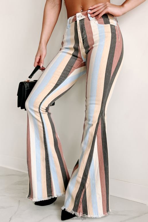 gele multi meng nooit in gestreepte klokbodems NanaMacs HPTT3064