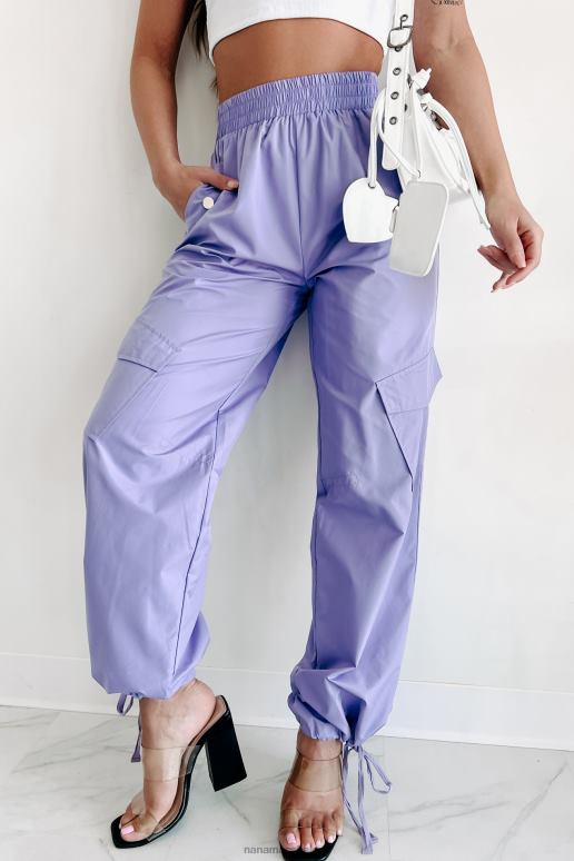 lavendel California cruising nylon cargobroek NanaMacs HPTT3060