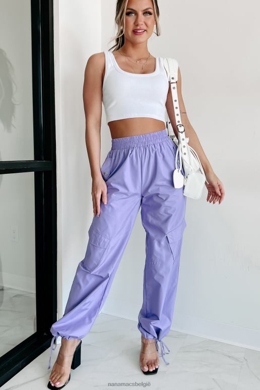 lavendel California cruising nylon cargobroek NanaMacs HPTT3060