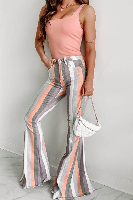 lavendel multi meng nooit in gestreepte klokbodems NanaMacs HPTT3066