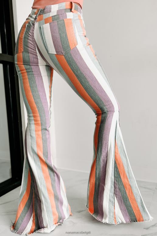 lavendel multi meng nooit in gestreepte klokbodems NanaMacs HPTT3066