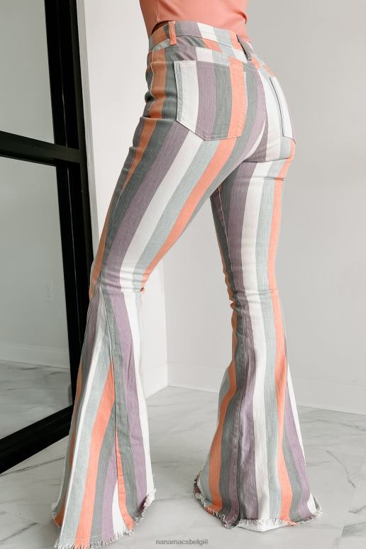 lavendel multi meng nooit in gestreepte klokbodems NanaMacs HPTT3066