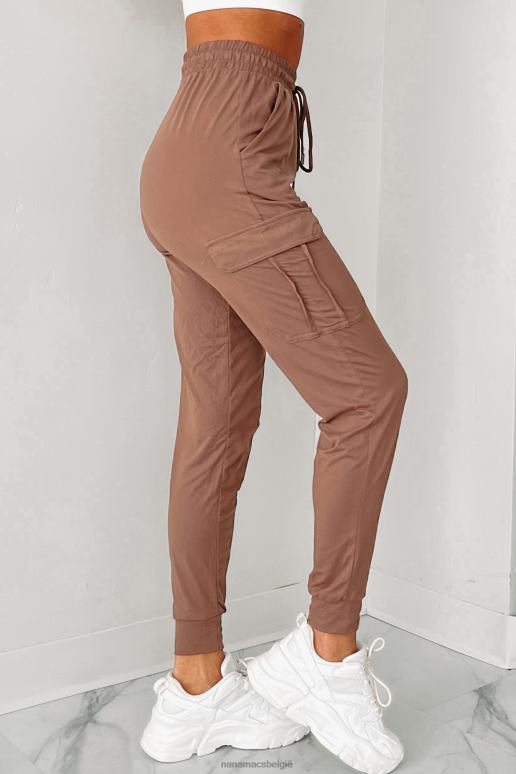 mokka just kickin' it boterzachte cargo-joggingbroek NanaMacs HPTT3089