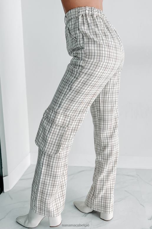 taupe blast from the past geruite cargobroek NanaMacs HPTT3076