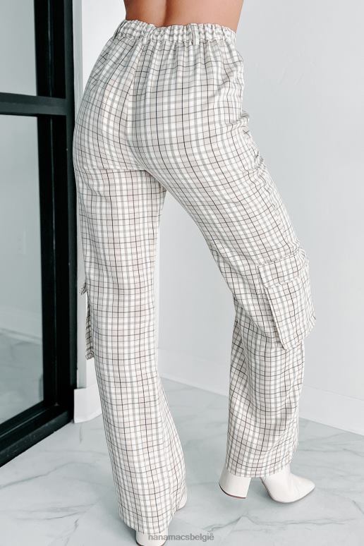 taupe blast from the past geruite cargobroek NanaMacs HPTT3076