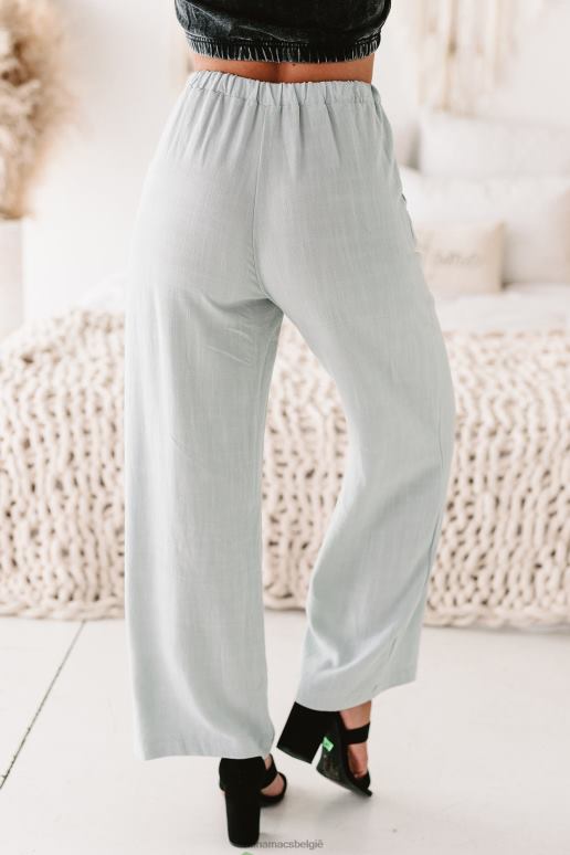 verstandig subtiele verfijning hoog getailleerde linnen broek met wijde pijpen NanaMacs HPTT3128