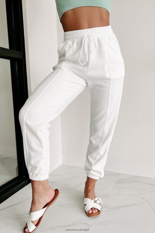 wit forever chill wafel gebreide joggingbroek NanaMacs HPTT3052