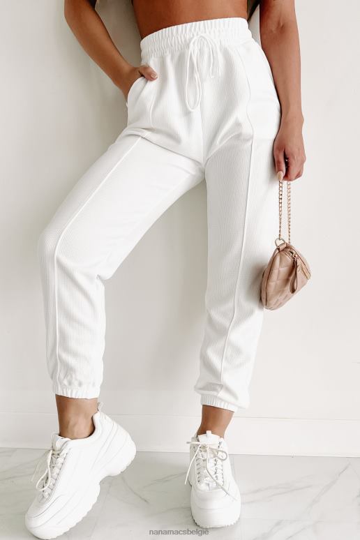 wit forever chill wafel gebreide joggingbroek NanaMacs HPTT3052