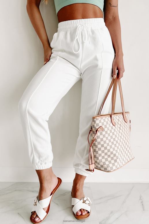 wit forever chill wafel gebreide joggingbroek NanaMacs HPTT3052