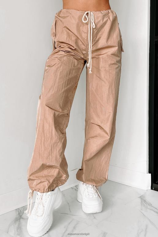 zand opeenvolging van gebeurtenissen nylon broek met trekkoord NanaMacs HPTT3074