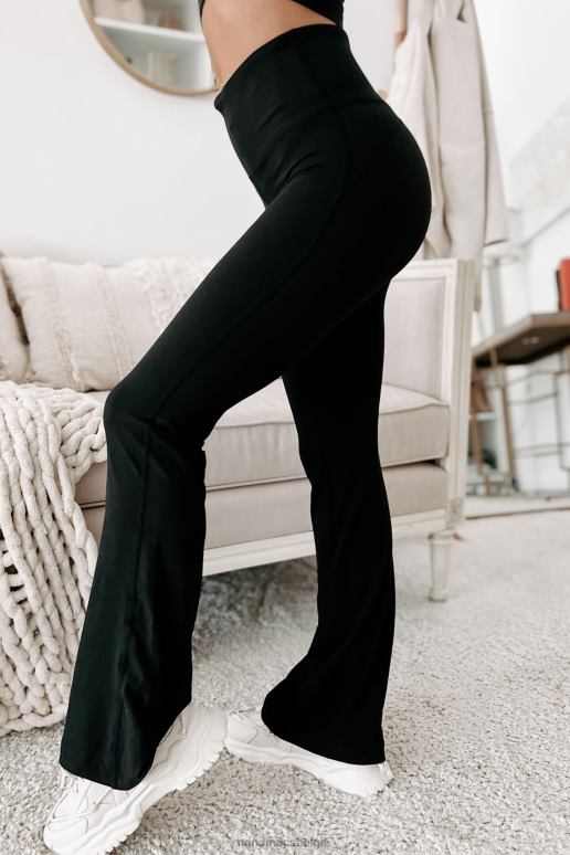 zwart crushing goals hoge taille yoga broek NanaMacs HPTT3352