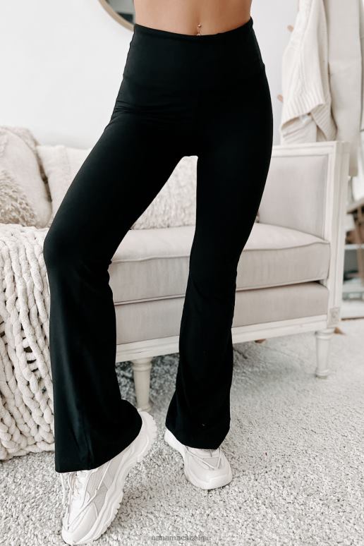 zwart crushing goals hoge taille yoga broek NanaMacs HPTT3352