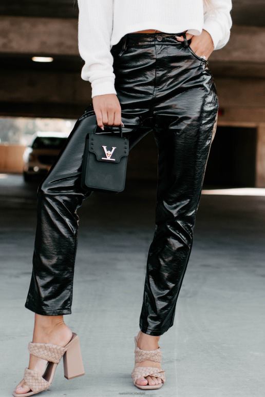 zwart einde discussie plooibroek met rechte pijpen NanaMacs HPTT3121