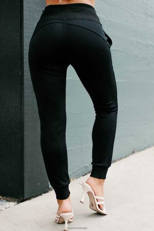 zwart mijn guilty pleasure gebreide joggingbroek NanaMacs HPTT3122