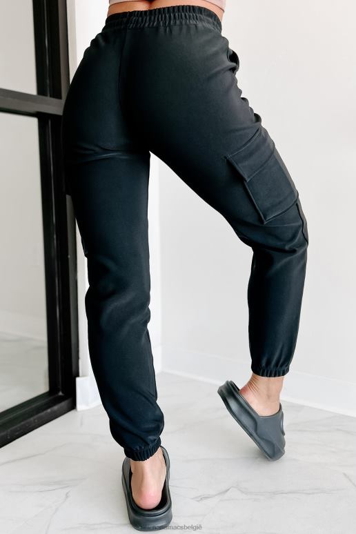 zwart momenten van vrije tijd scuba gebreide joggingbroek NanaMacs HPTT3027