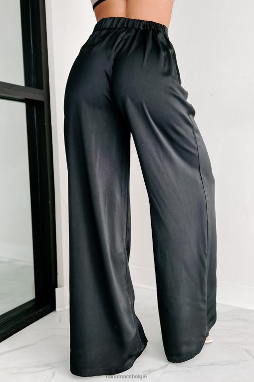 zwart verfijning in zijn beste broek met wijde pijpen NanaMacs HPTT3086