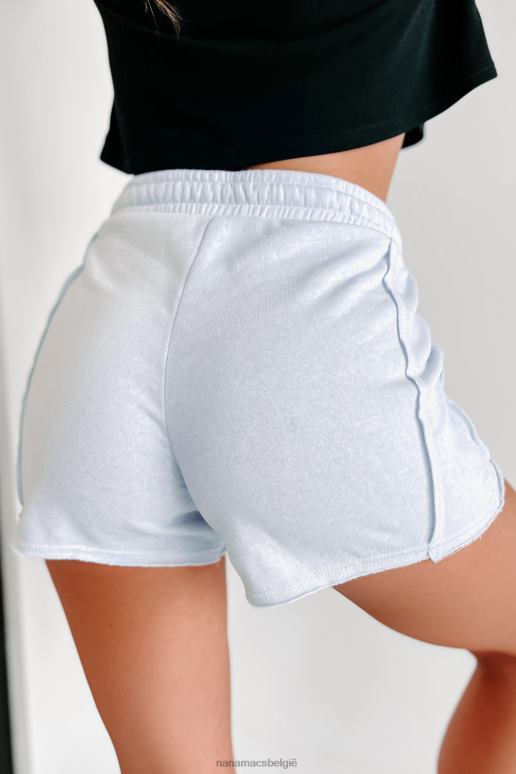arctisch blauw relaxte loungeshort met trekkoord in de taille NanaMacs HPTT2835